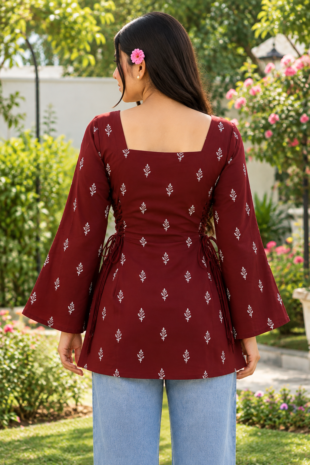 Women's Printed Cotton Short Kurti – Stylish Everyday Wear