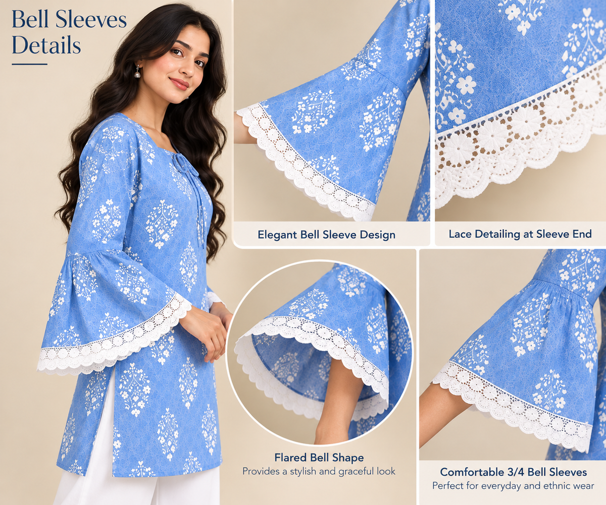 New Cotton Printed Short Kurti for Women