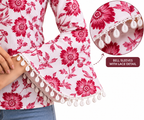 BELL SLEEVES SHORT UNIQUE PRINTED KURTI