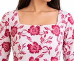 BELL SLEEVES SHORT UNIQUE PRINTED KURTI