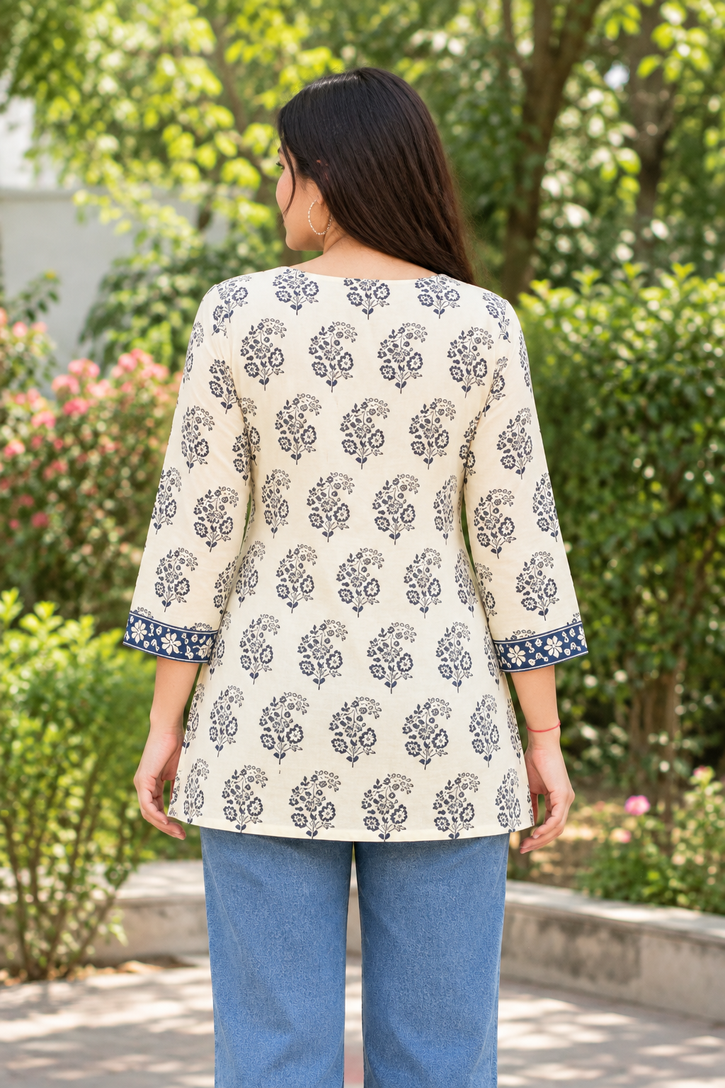 Women's Trending Rayon Printed Short Kurta